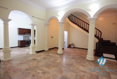 Lovely house with large court yard to rent in To Ngoc Van, Tay Ho